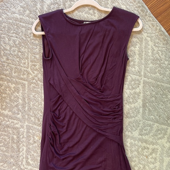 Plum modest dress - Picture 2 of 3